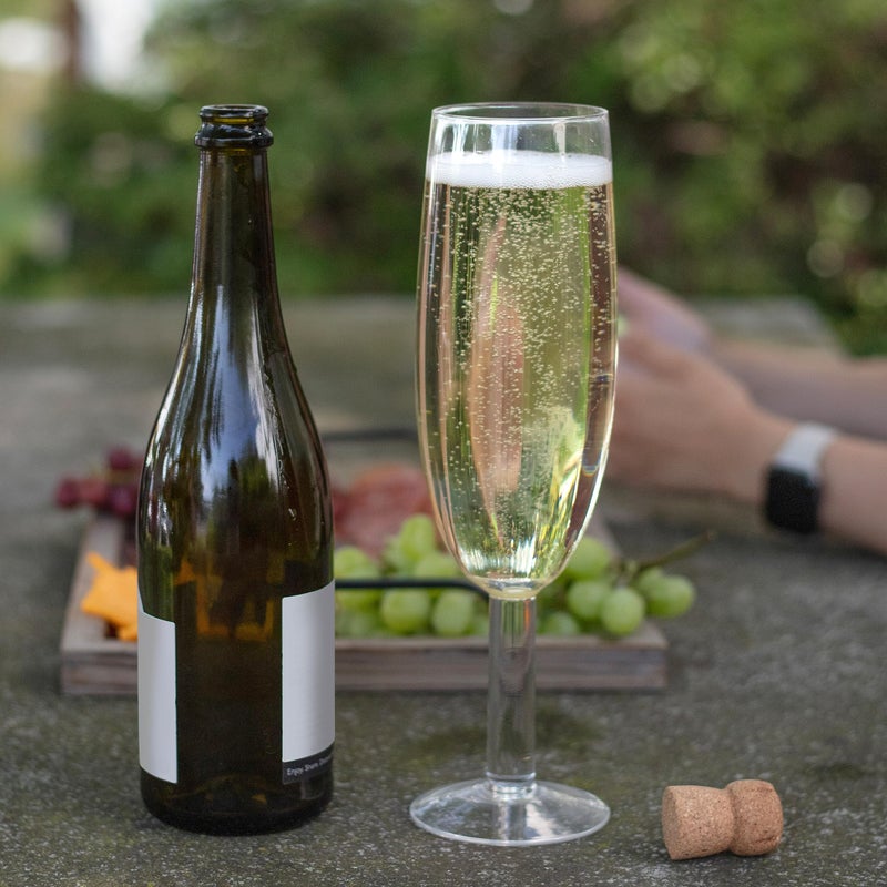 SCS Direct Oversized XL Giant 25oz Champagne Flute - Holds a Full Bottle of Champ - Made of Hand-Blown Glass NOT Plastic - Jumbo Glassware Fun for New Years Eve Parties, Bachelorettes, Bdays - Holiday Xmas Gift - Image 5